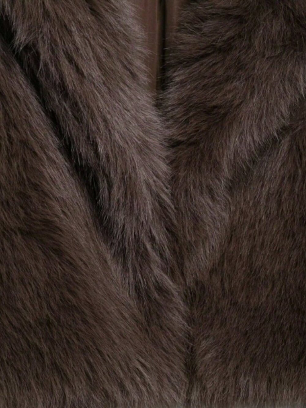 Brown Casual Women's Faux Fur Collar Short Jacket - Picture 8 of 9